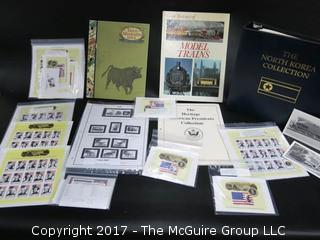 (#2026) Mixed Lot of Collectible Stamps and books 