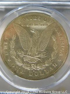 1878 S MORGAN SILVER DOLLAR; SLABBED BUT DEEMED UNGRADABLE BY PCGS