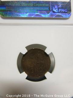 1940 S PENNY; SLABBED AND GRADED MS 61 BY NGC