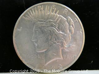 1922 S PEACE SILVER DOLLAR 