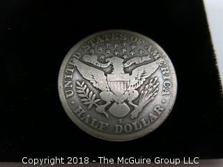 1914 S BARBER SILVER HALF DOLLAR; 