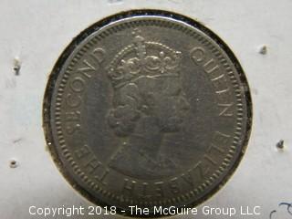 1955 CARIBBEAN GROUP 25 CENT COIN