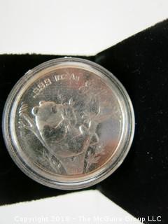 1995 PANDA SILVER 1 TR. OZ COIN  