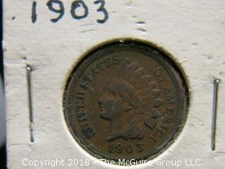 1903, 1904 AND 1907 INDIAN HEAD PENNIES