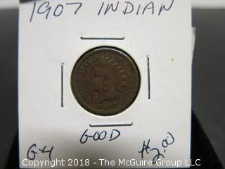 1903, 1904 AND 1907 INDIAN HEAD PENNIES