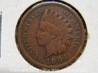 1903, 1904 AND 1907 INDIAN HEAD PENNIES