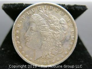 1884 O MORGAN SILVER DOLLAR 