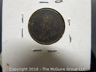 COLLECTION OF 4 CANADIAN PENNIES: 1920, 1920, 1940, 1941