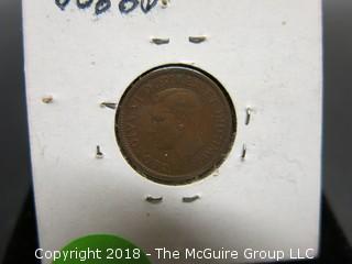 COLLECTION OF 4 CANADIAN PENNIES: 1920, 1920, 1940, 1941