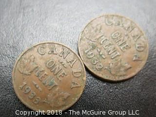 COLLECTION OF 19TH AND 20TH C CANADIAN COINS, INCLUDING SILVER 