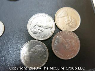 COLLECTION OF 19TH AND 20TH C CANADIAN COINS, INCLUDING SILVER 