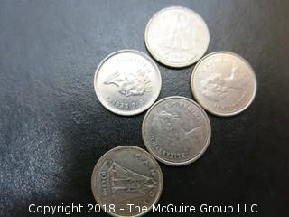 COLLECTION OF 19TH AND 20TH C CANADIAN COINS, INCLUDING SILVER 