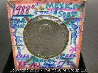 COLLECTION OF FOREIGN COINS INCLUDING MEXICO AND HAITI