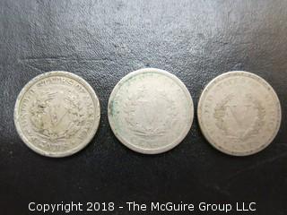 1900, 1901 AND 1910 LIBERTY HEAD DIMES