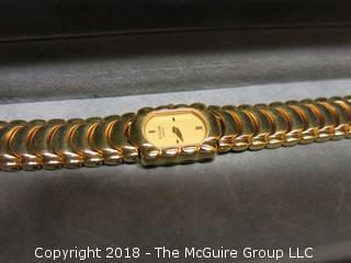 LADIES GOLD TONED BULOVA WATCH