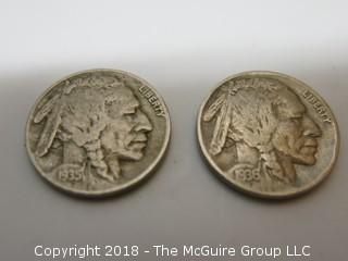 COLLECTION OF 6 BUFFALO NICKELS 