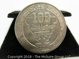 MONTANA 100TH ANNIVERSARY OF STATEHOOD COIN; 1974