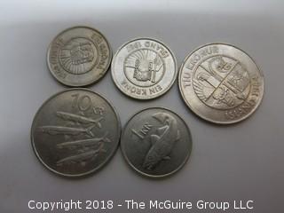 COLLECTION OF COINS INCLUDING ICELANDIC 