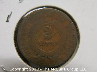 1867 2 CENT COIN 