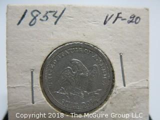 1854 U.S. QUARTER