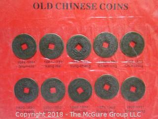 COLLECTION OF OLD CHINESE COINS 