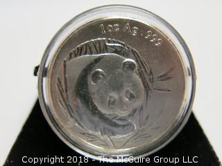 2003 PANDA SILVER 1 TR OZ COIN