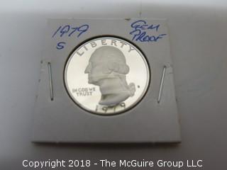 1979 S GEM PROOF U S SILVER QUARTER (NOTE: DESCRIPTION EDITED 2.11.18)