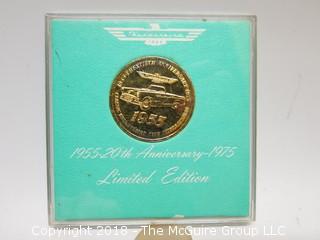 1955-20TH ANNIVERSARY-1975 LIMITED EDITION THUNDERBIRD MEDALLION