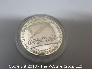 "WE THE PEOPLE" SILVER MEDALLION;  1 DOLLAR (NOTE: DESCRIPTION EDITED 2.11.18)