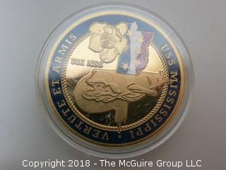 USS MISSISSIPPI MEDALLION