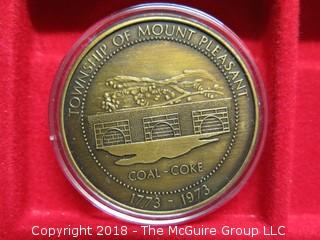 TOWNSHIP OF MOUNT PLEASANT MEDALLION; BICENTENNIAL