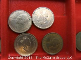 COLLECTION OF CANADIAN COINS OF 19TH AND 20TH C 