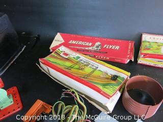 Vintage American Flyer Toy Train and Accessories