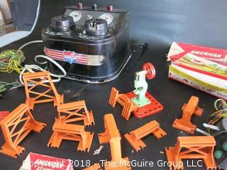 Vintage American Flyer Toy Train and Accessories