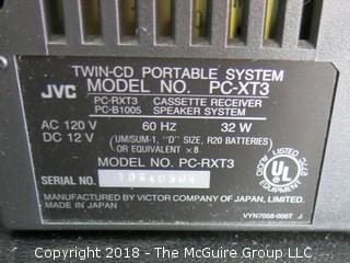 JVC Portable Twin CD  PC-XT3 with speakers 