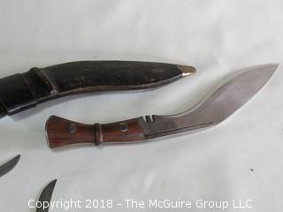 Fixed Blade Knife and hand stitched Sheath