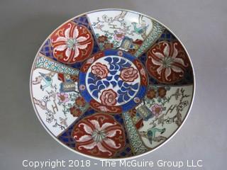 Hand Painted Imari Plate; marked on base 