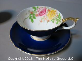 Assortment of dinnerware pieces including Burslem, Aynsley and Heinrich