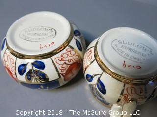 Assortment of dinnerware pieces including Burslem, Aynsley and Heinrich