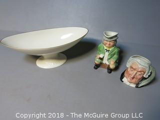 Collection including Lenox Serving Bowl and 2 Toby Mugs