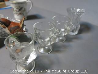 Eclectic collection including glassware and figurines