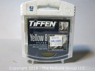 Tiffen Camera Lens Filter; 62mm 8 Yellow 2 Filter  