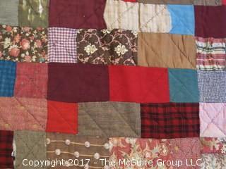 Vintage Patchwork Quilt; 66 x 78"