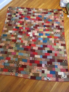 Vintage Patchwork Quilt; 66 x 78"