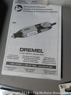 Dremel 4000 Rotary Tool and Many Accessories