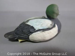 Porcelain waterfowl; marked Brian Scaup, USA