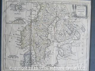 Historical map of Sweden, Denmark, Norway and Finland; by T. Kitchin*; circa early 18th c; image size 7 1/2 x 9"

* Thomas Kitchin (1718–1784) was an English engraver and cartographer, who became hydrographer to the king. 