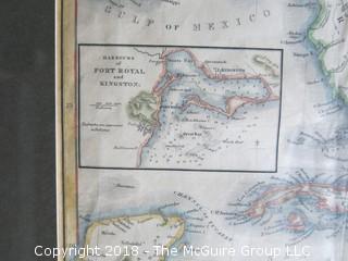 Historical map of the West Indies; Jn. Johnstone, England; Image Size 12 x 14 1/2"