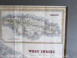 Historical map of the West Indies; Jn. Johnstone, England; Image Size 12 x 14 1/2"