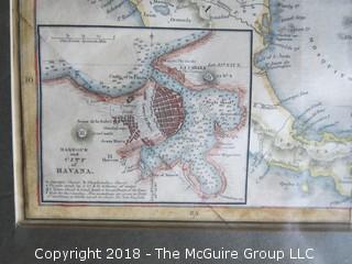 Historical map of the West Indies; Jn. Johnstone, England; Image Size 12 x 14 1/2"